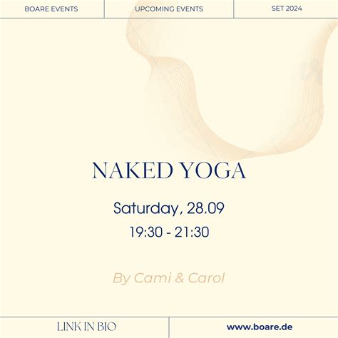 NAKED YOGA By Cami Carol BOARÉ Studio