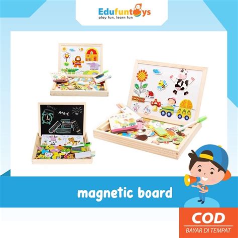 Jual Edufuntoys Magnetic Puzzle Board Educational Magnetic Puzzle