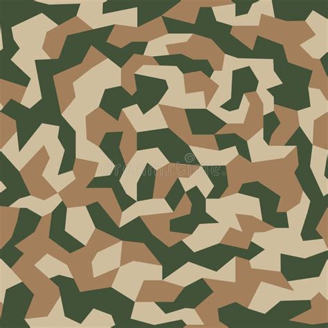 Camouflage Texture Geometric Camo Seamless Pattern Abstract Military