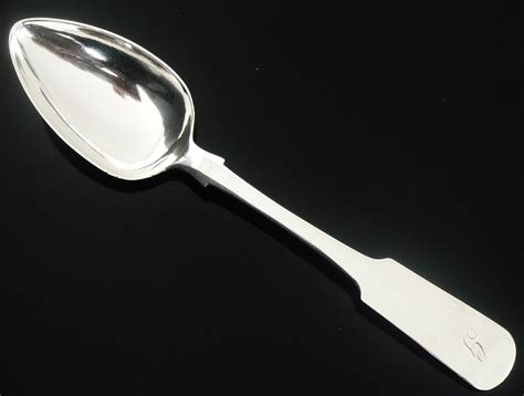 Scottish Provincial Silver Table Serving Spoon John Hogg Of Perth C