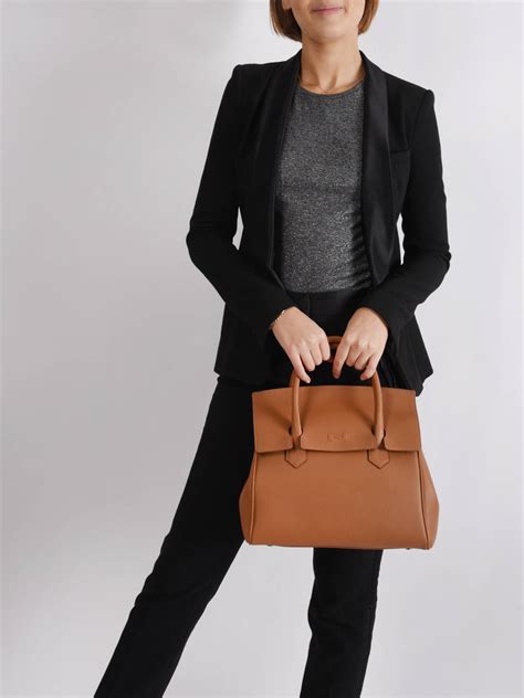 Sac Port Main Nathan Baume Clara Cognac Livraison Gratuite