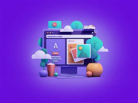 UI Design 3D Illustration on Behance