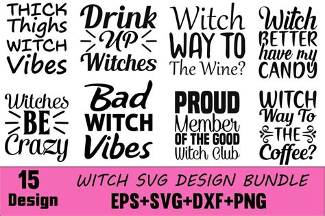 Witch Quotes Designs Bundle Graphic by biplobe roy · Creative Fabrica