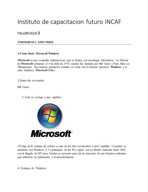 Instituto De Capacitacion Futuro Incaf Pdf