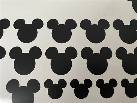 Mickey Mouse Removable Vinyl Wall Decals Stickers Etsy UK