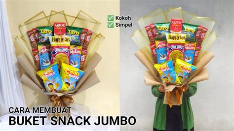 Cara Bikin Buket Snack Jumbo Simpel Gampang Mudah Youtube