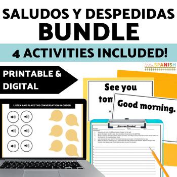 Saludos Y Despedidas Spanish Worksheets Greetings Vocabulary Spanish 1