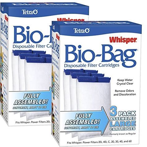 Tetra Whisper Ats26170 Assembled Biobag Filter Cartridges Large 6