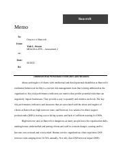 MHA5014 FPX BrownTiah Assessment2 1 Docx Bancroft Memo To Director