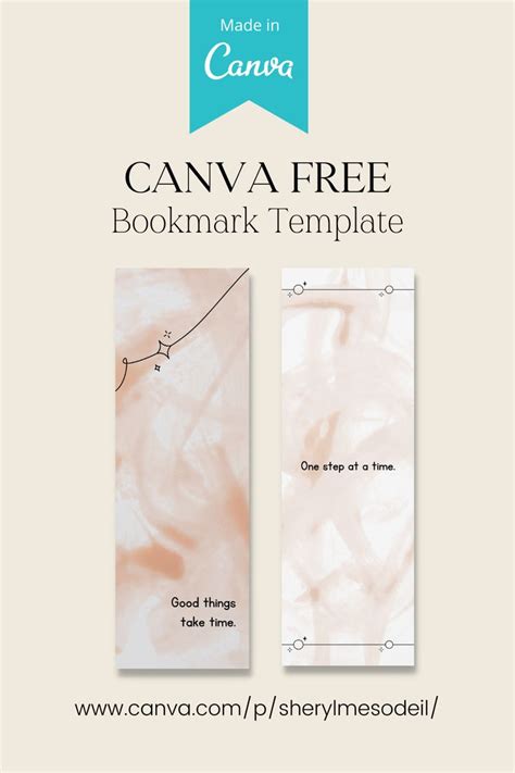 Canva Bookmark Template in 2023 | Bookmark template, Bookmark, Book markers