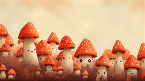 Cute Mushroom Wallpaper, Free, 4k