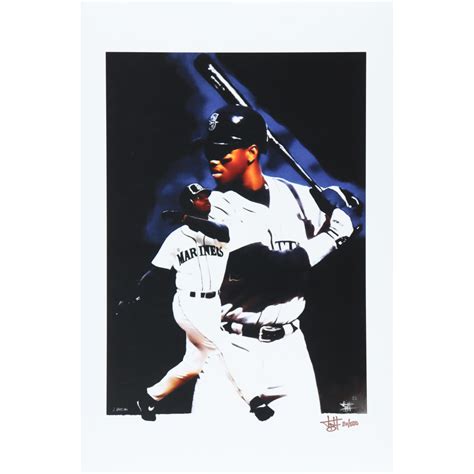 Ken Griffey Jr Mariners Joshua Barton Signed Le X Lithograph