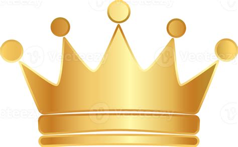 simple golden crown icon  png