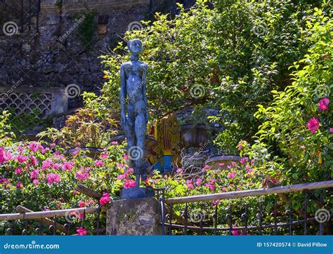 Naked Female Sculpture In The Museo Del Parco In Portofino Italy Editorial Stock Image Image