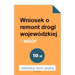 Wniosek O O Wietlenie Drogi Wz R Pobierz