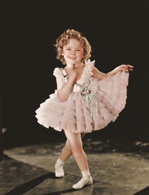 Shirley Temple Posed In Ballet Outfit Classic Portrait An Archival