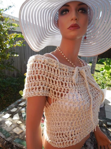 Crochet Bikini Beachwear Top Hobo Festival Sexy Modern Etsy