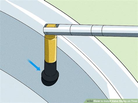 how to install metal valve stems