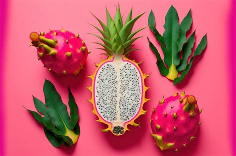 Verse Biologische Drakenfruit Ook Bekend Als Pitaya Of Pitahaya Is Te