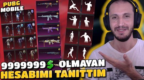 9999999 OLMAYAN HESABIMI TANITTIM PUBG Mobile Hesap Tanıtımı YouTube