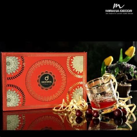 Azade Gold 390ml Whisky Glasses Embossed Gold Set Of 6 at Rs 7299/set ...