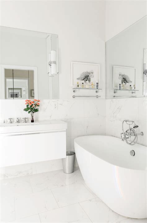 White Marble Bathroom Design