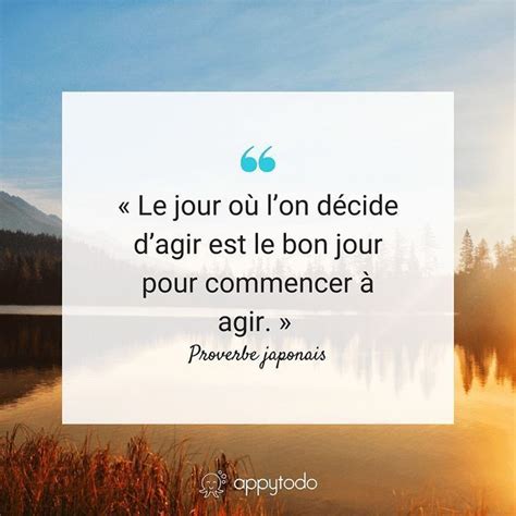 Citation de la semaine Passer à l action Mots de motivation