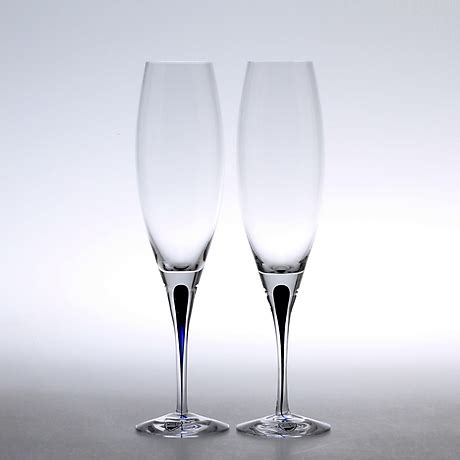 CHAMPAGNEGLAS 6 St Glas Intermezzo Erika Lagerbielke Orrefors