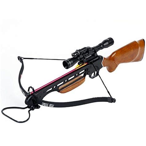 150 Lb Wood Hunting Crossbow Bow 4x20 Scope 7 Bolts Diy