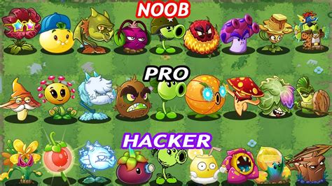 Pvz 2 Discovery All New And Old Plants Evolution Noob Pro Hacker Pvz2 V1091 Youtube