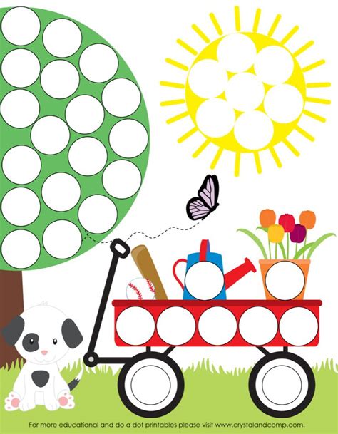 Preschool Do A Dot Printables Spring Do A Dot Preschool Preschool Themes