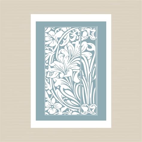 Impress O De Arte Vintage Nica Formas Florais Art Nouveau