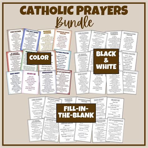 Catholic Prayers Bundle for Kids - Etsy