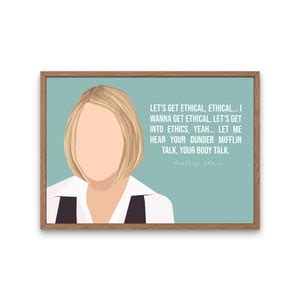 Holly Flax the Office TV Show Art Print, Let's Get Ethical - Etsy