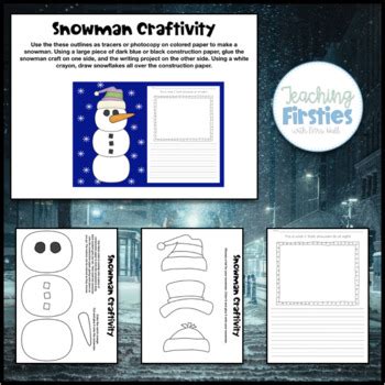 Snowmen at Night Activities by Teaching Firsties with Mrs Hull | TpT