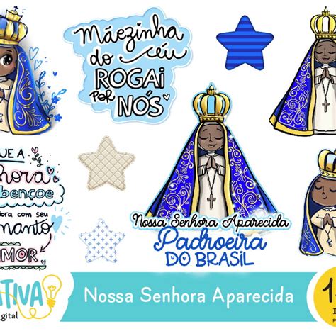 Kit Digital Nossa Senhora Aparecida Elo7 Produtos Especiais