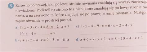 Zar Wno Po Prawej Jak I Po Lewej Stronie R Wnania Znajduj Si