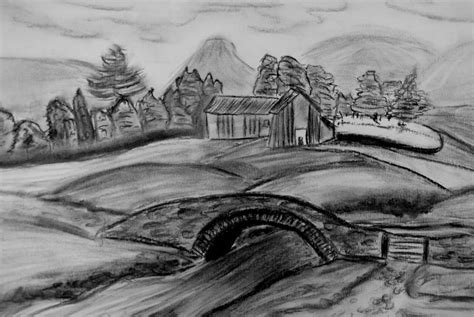 Charcoal Landscape by Danioontje on DeviantArt