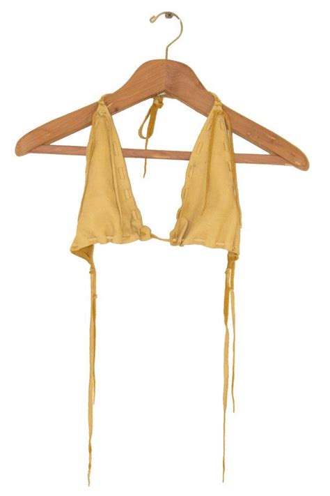 Leather Bikini Top By Thequickfixshop On Etsy Triangle Bikini Top Sheer Blouse Leather Working