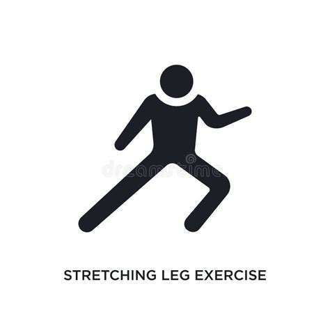 Stretching Icon On White Background Simple Element Illustration From