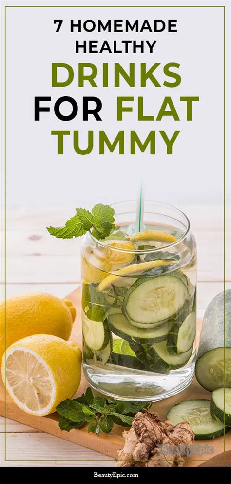 Healthy Homemade Drinks For Flat Tummy