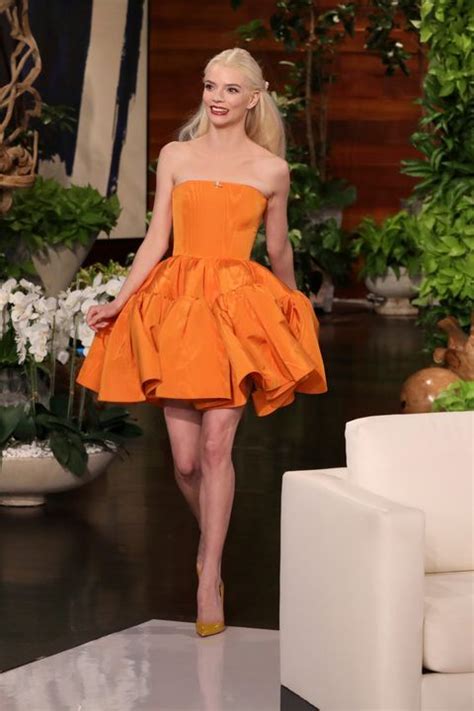 Anya Taylor Joy Debuted Four Looks In One Day From An Orange Mini