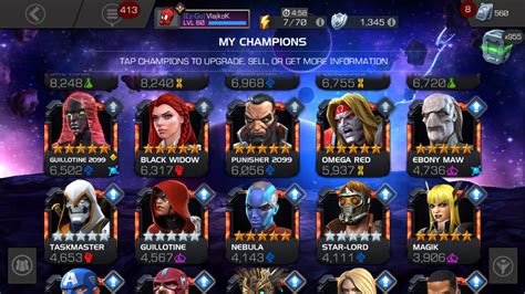 Who To Rank For Variants And 62 — Marvel Contest Of Champions