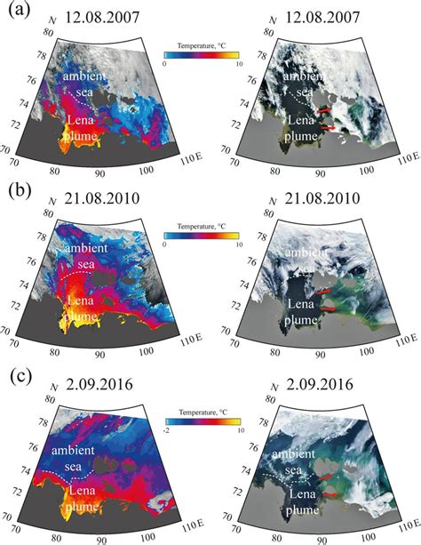 Sst Left And Corrected Reflectance Right From Modis Terra And Modis