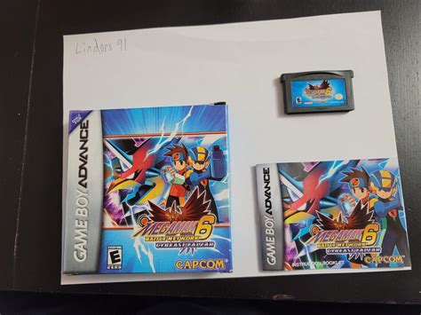 Mega Man Battle Network Cybeast Falzar Item Box And Manual