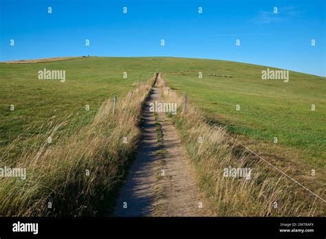 Mountain landscape, Hiking trail, Summer, Hohneck, La Bresse, Vosges ...