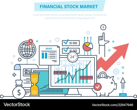 Financial stock market capital markets trading Vector Image