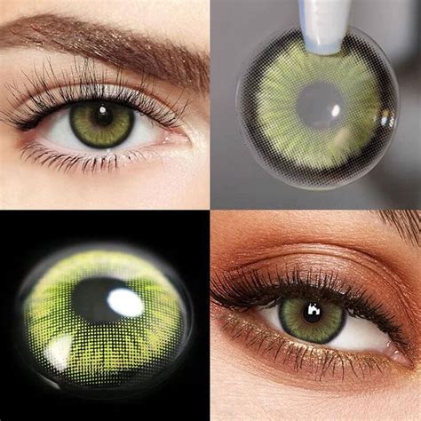 Unibling Ocean Green Colored Contacts Yearly Contact Lenses Colored