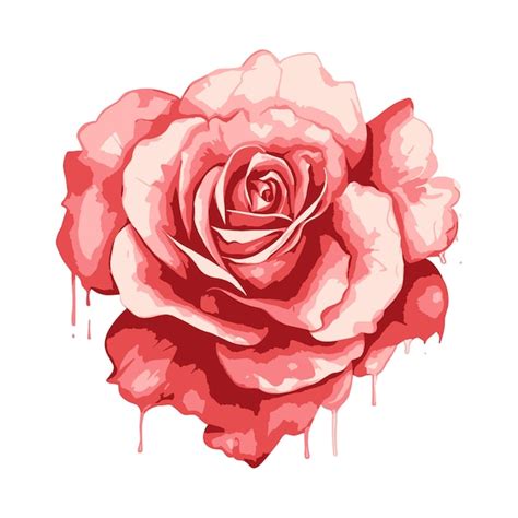 Premium Vector Watercolor Rose Flower Vector Design