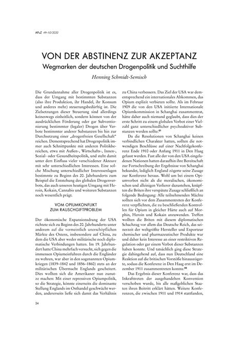 PDF Von Der Abstinenz Zur Akzeptanz Wegmarken Der Deutschen